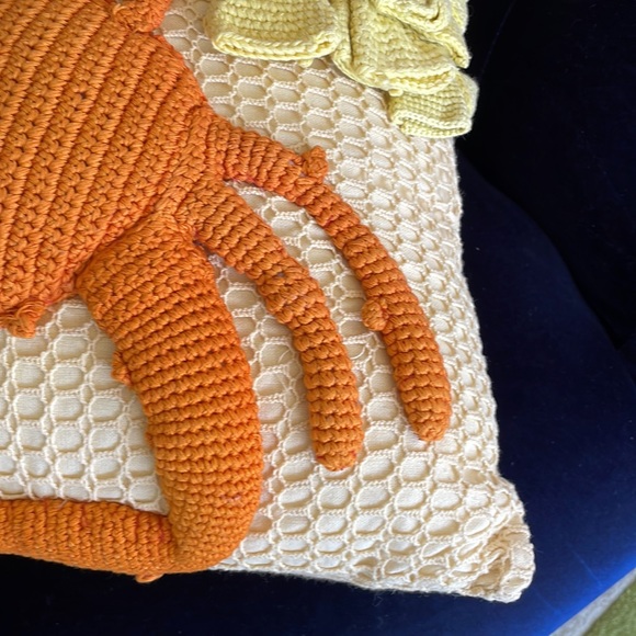 NEW WITH TAGS! Anthropologie hand crotcheted pillow - Picture 7 of 10